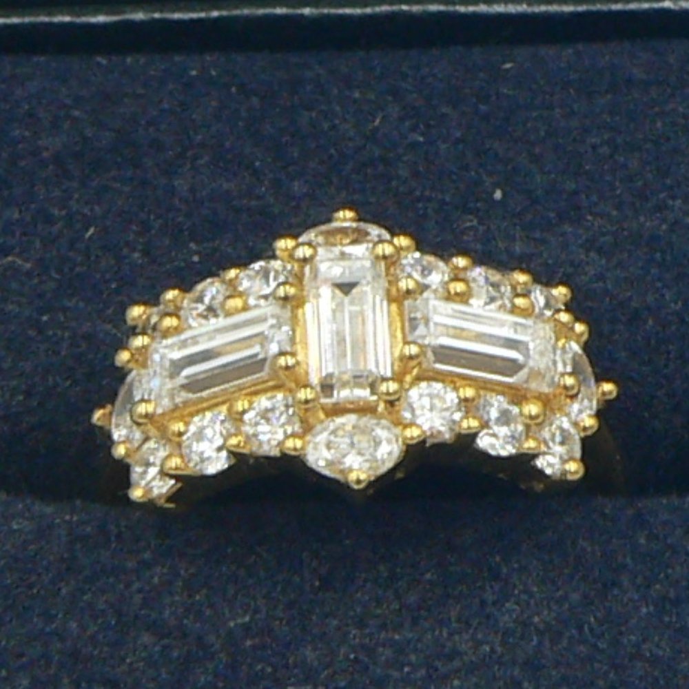 LUSTRO STELLA Sz 7 Cocktail Ring